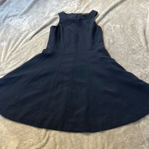 Banana republic navy flare dress